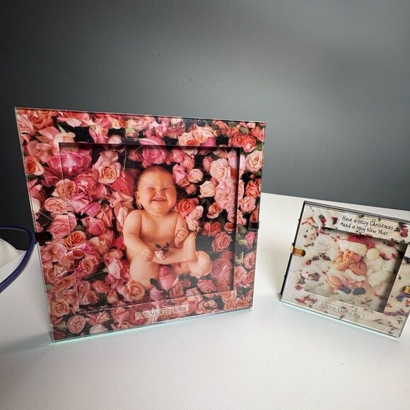 Anne Geddes Lot Of 3 Framed Art Multi-color Baby Photography Nursery Collectible - Picture 2 of 5